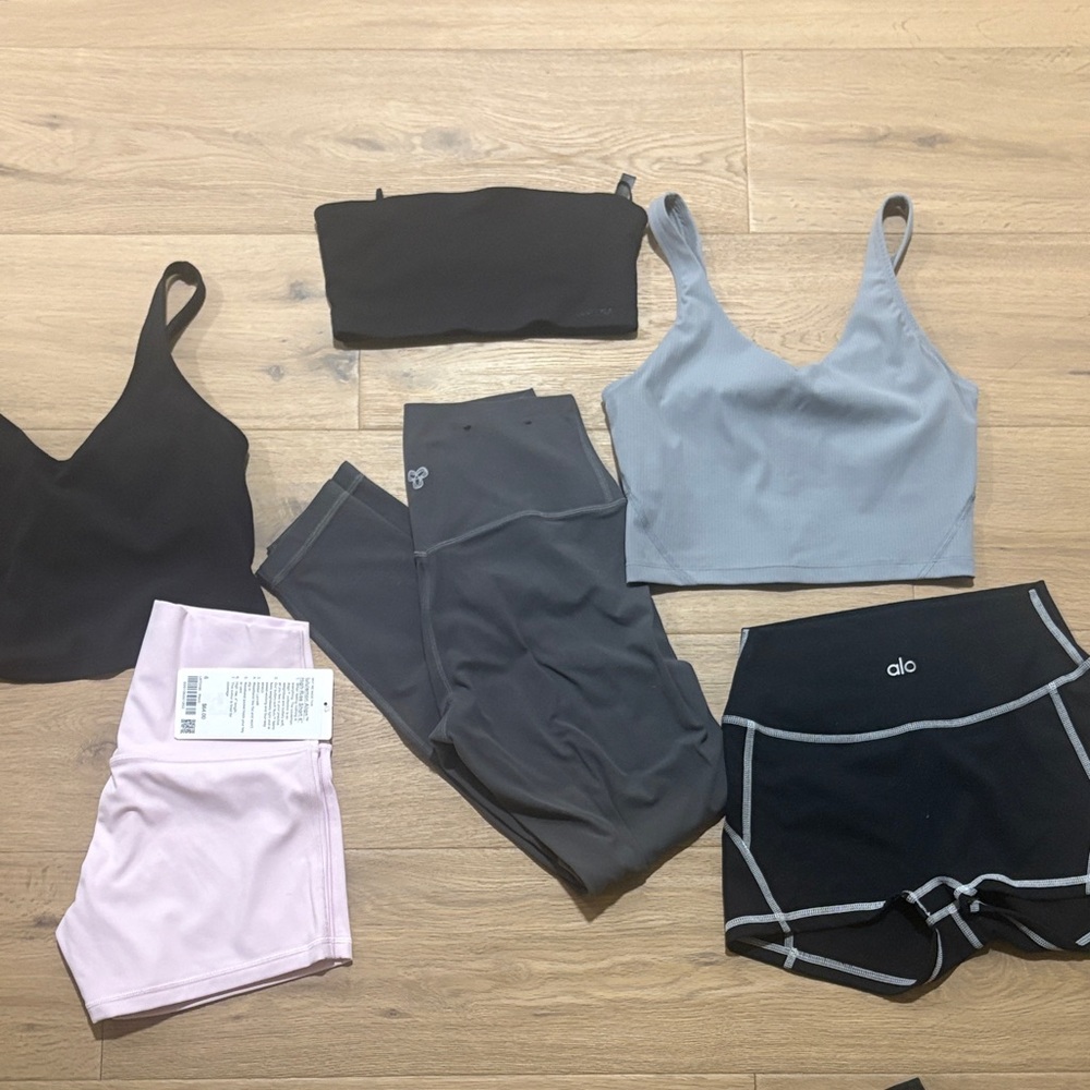 ALO Yoga,Lulu/TNA & IB Lot. Align black tnk,TNA Leg,NWTluluShrts. Fastship